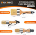 Chalk and Wax Paint Brush 3pc Set, Large Chalk Paint Brush and Small Wax Brush for Chalk Paint, Natural Bristles Stencil Brush, Chalk Paint Brushe...