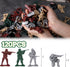 LovesTown 120PCS Army Men Toy Soldiers, Plastic Toy Soldiers Red Green Silver Beige Military Action Figures for Boys Birthday Gift...