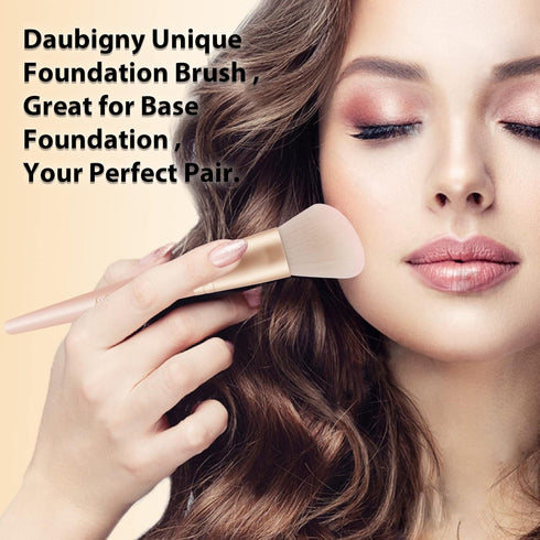 Makeup Brushes,Daubigny 16Pcs Silver Premium Synthetic Makeup Brush Set with Professional Foundation Brushes Powder Concealers Eye shadows Blush M...
