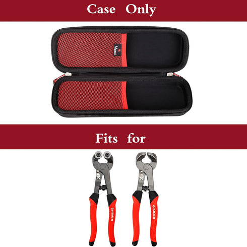 Mchoi Hard Carrying Case Fits for Goldblatt 2 Piece Glass Tile Nipper Cutting Tools Set, EVA Portable Storage Case Shockproof, Case Only Black...