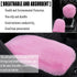 Cute Fluffy Steering Wheel Cover Set, Warm Soft Fur Fuzzy Covers for Women/Girls,Universal 15 Inch 1 Set 8 Pcs Car Accessories (Pink)...
