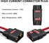 Qs8 Connector with 7.4 inches 10gauge Silicone Wire Anti-Spark Connector Set (2 Pack) Male & Female 500A Burst/Gold Plated 8MM Bullets...