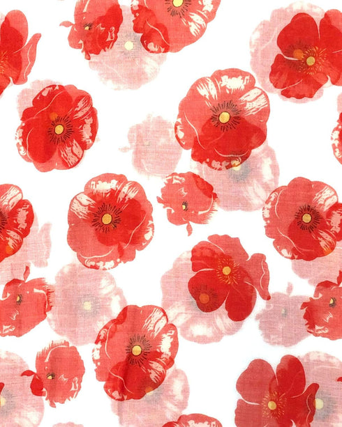 Wrapables® Lightweight Poppy Floral Print Long Scarf...