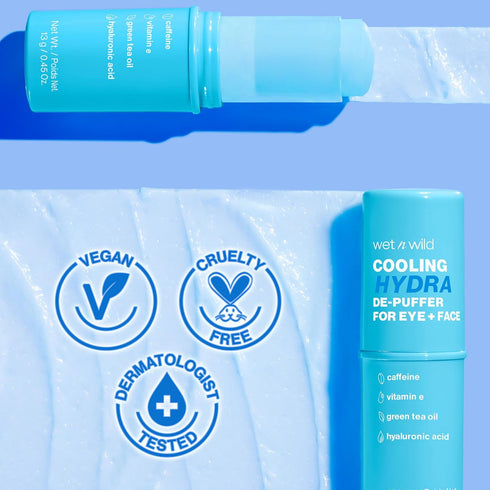 wet n wild Cooling Hydra De-Puffer, Soothing Stick with Vitamin E & Caffeine, Instant Skin Refreshments For All Skin Types, Vegan & Cruelty-Free...