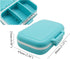 Small Pill Box Supplement Case for Pocket or Purse - 3 Removable Compartments Travel Medication Carry Case - Daily Vitamin Organizer Box (Blue)...