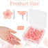 25Pcs Cherry Blossoms Push Pins, Pink Resin Glitter Flower Push Pins Decorative Thumb Tacks for Wall Hangings, Bulletin Board,Maps, Office Wall...