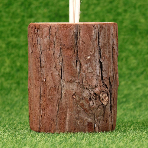 EXCEART Tree Stump Round Wood Stump Flower Bark Holder Flower Arrangement Stand Place Card Wooden Holder Plant Rack Stand for Garden Household Liv...