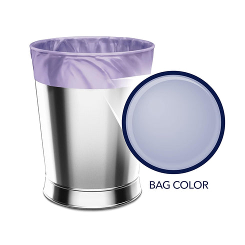 Color Scents Small Trash Bags - 4 Gallon, 80 Bags (1 Pack of 80 Count), Twist Tie - Lavender Bag with Lavender Scent (1 Pack of 80) with Microban...