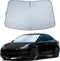 Magnelex Tesla Windshield Sun Shade (Model 3/Y), Reflective Polyester Blocks Heat & Sun, Foldable Car Window Sun Blocker, Mirror Cut-Out, Fade-Res...