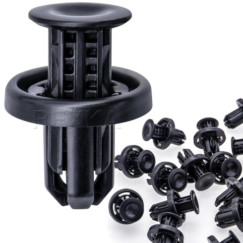 Rexka 40pcs Rear Front Bumper Cover Fender Grille Under Cover Push-Type Retainer Clip Fastener Rivet 91505-TM8-003 for Honda Acura...