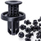 Rexka 40pcs Rear Front Bumper Cover Fender Grille Under Cover Push-Type Retainer Clip Fastener Rivet 91505-TM8-003 for Honda Acura...