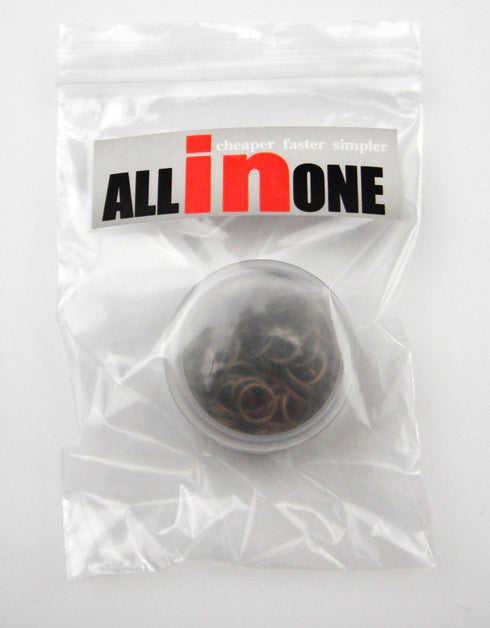 ALL in ONE 16 Gram/100pcs 8mm Antique Bronze Plated Open Jump Ring with Storage Box...