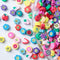 200pcs Mixed Fruit Spacer Beads Smile Face Beads Color Polymer Clay Beads, for DIY Jewelry Bracelet Earring Necklace Craft Making Supplies...