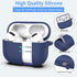 AirPods Pro Case Cover, Military Grade Anti-Fall Soft Silicone Shock-Absorbing Protective AirPods Pro 2nd/1st Generation Case with Keychain and Cl...