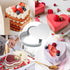 Heart Shaped Cake Pans, 8 inch Aluminium Alloy Heart Cake Mold, DIY Heart Baking Pan with Removable Bottom for Wedding, Birthday, Anniversary...