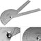 Stainless Steel Protractor 180 Degrees Two Arm Ruler Adjustable Angle Protractor Woodworking Ruler Craftsman Angle Measure Tool (10 cm/ 3.94 Inch)...