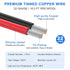 22 AWG Stranded Wire Spool, 16.5ft Each in 8 Colors - Silicone Electrical Tinned Copper Wire, 22 Gauge Flexible Hook Up Wire Kit for DIY, Automoti...