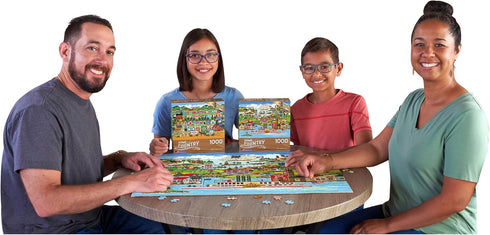 RoseArt - Home Country- The Americana - 1000 Piece Jigsaw Puzzle for Adults...