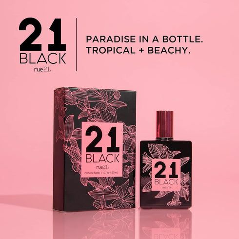 Rue 21 21 Black Eau De Parfum Women's Perfume Spray - 1.7 fl oz (50 ml)...