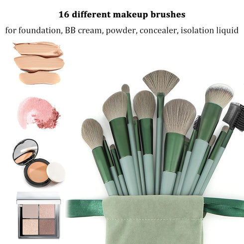 Koccido Makeup Brushes 30 Pcs Makeup Kit,Foundation Brush Eyeshadow Brush Make up Brushes Set (Green, 30 Piece Set Large)...