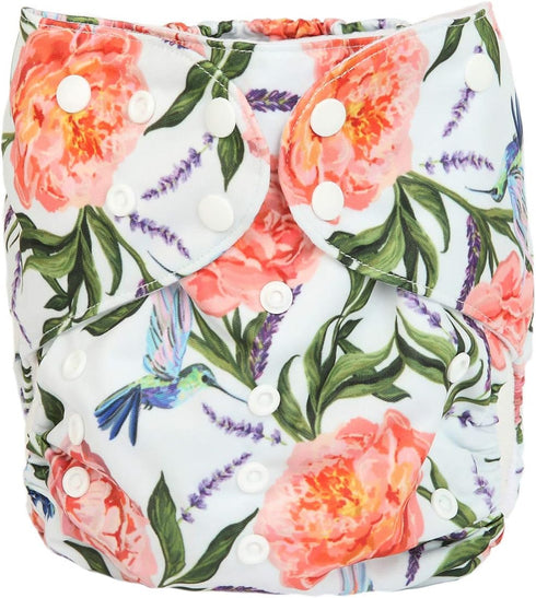 2 to 7 Years Old Junior Big Cloth Diaper Pocket Reusable Baby Toddler Girls (Hummingbirds)...