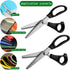 2 pcs Pinking Shears Scissors for Fabric, DaKuan 2 Models Fabric Scissors, Zig Zag Scissors, for Crafting, Paper Cutting, Fabric, Leather Material...