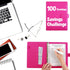 ISRAR™ 100 envelopes money saving challenge binder, Pre-Numbered Envelopes, 2 Erasable Red Markers, A5 Money Saving Book, Save 5050$ With This Mon...