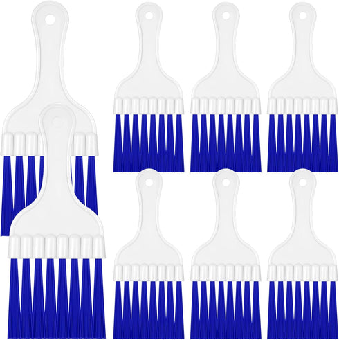 8 Packs Air Conditioner Condenser Cleaning Brush Refrigerator Coil Brush HVAC Coil Cleaner Brush Small Plastic Whisk Brush (Blue)...
