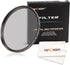 37mm Polarizing Filter, K&F Concept Circular Polarizer 37mm Super Slim Multi Coated Glass CPL Filter Compatible with Canon Nikon Digital Camera Le...