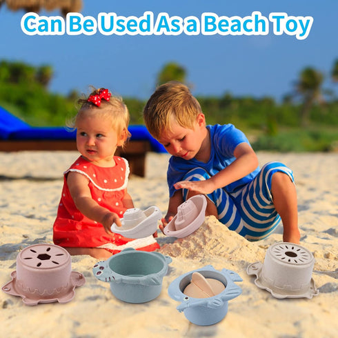 Toddler Bath Toys for Kids Ages 1-3 | Toddler Bath Toys for for Kids Ages 4-8 | Infants Bathtub Toys with 2 Shark Shower | 2 Toy Boats & 4 Baby Ba...