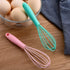 Navy Blue Silicone Whisk, Colorful Mini Silicone Whisks Multifunctional Manual Egg Beater Mixer Bake Tool for Blending Whisking Stirring Cooking K...
