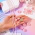 649Pcs 4mm Pink Rondelle Bicone Glass Beads Strands 20Pcs Acrylic Flower Rose Beads Kit Faceted Crystal Beads Cute Kandi Beads for Women Girls Cra...