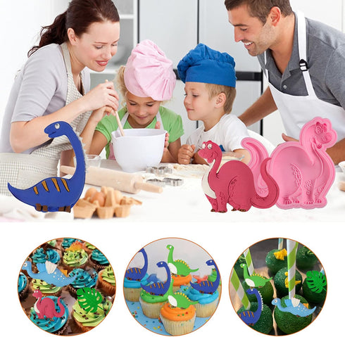 Dinosaur Fondant Silicone Chocolate Molds (7Pcs), Kid's Cartoon Dino Claws Clay Mold for cake decorating, sugar crafts. Dinosaur Theme Party Chris...