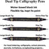 Dual Brush Calligraphy Pens Black Hand Lettering Pens for Beginners Writing, Art Drawing, Sketching, Illustration, Scrapbooking, Journaling, Doubl...