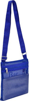 Heavy Duty Semi-Transparent Mesh Purse, See Through Mesh Crossbody Bag...