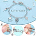 469 Pieces Bangles Making Kit, 10 Pieces Round Link Chain Bracelets with OT Toggle Clasp, 159 Pieces Moon Stars Tibetan Silver Charms and 300 Piec...