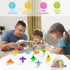 Baby Suction Cup Toys, 16PCS Silicone No Hole Mold Free Bath Toy with Mesh Bag Storage, Airplane Sucker Bath Toys for Kids Ages 4-8, Sensory, Wind...