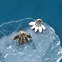 Vintage Lotus Ear Jacket Earrings Gold Lotus Jacket Earrings Lotus Ear Climber Earrings Front Back Earrings Jewelry for Women and Girls...