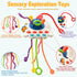 AiTuiTui Sensory Montessori Baby Toys 6 to 12 Months, Toddler Travel Toys for 1 2 Year Old Boy Girl Birthday Gifts, Soft Pull String Fidget Educat...