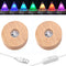 YAKAMOZ 2Pcs Round Wooden LED Lights Display Base for Laser Glass Resin Art(it did not Come with a Control to Change The Lights)...