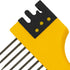 ALLWAY BC5 5-In-1 Painter's Tool with Multi-Functional Brush Comb...