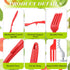 2 Pcs Silicone Flexible Fork 11.6 Inch Silicone Fork Heat Resistant Cooking Fork Large Fork Kitchen Non Stick Fork Ultimate Fork for Mix Ingredien...