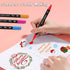 24 Colors Acrylic Paint Pens, Dual Tip Pens With Medium Tip and Brush Tip for Rock Painting, Ceramic, Wood, Plastic, Calligraphy, Scrapbooking, Br...