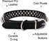 Dog Collars for Medium Dogs with Leash, Epesiri Spiked Dog Collar for Large Dogs, Dog Collar, Studded Rivet Pit Bull Leather Dog Collar Durable Ca...