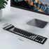 sungwoo Wireless Silicone Keyboard, 2.4GHz Wireless, Foldable Rollup Keyboard, Waterproof, Dustproof and Lightweight, Perfect for PC, Notebook, La...