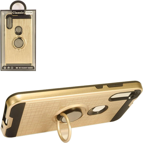 for Motorola Moto E (2020) XT2052 - Phone Case w/Ring Stand - RS2 Gold...