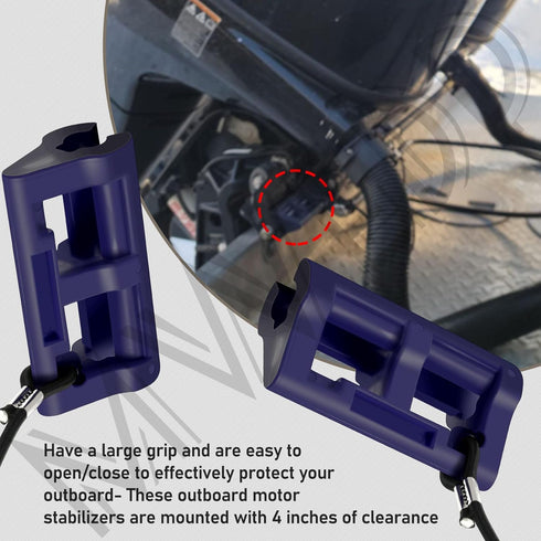 Hydraulic Steering Lock / 4" Outboard Motor Steering Lock for Outboard Motor Trailering/Transport, Prevent Swinging of Engine in Trailering...