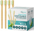 36 Pack Disposable Bamboo Toothbrushes with Toothpaste Built in - Prepasted Toothbrushes Individually Wrapped - Single Use Waterless Tooth Brush w...
