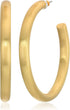 Lucky Brand Women's Gold Large Tubular Hoop Earrings, One Size...