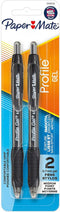 Paper Mate Profile Retractable Gel Pens, 2 / Pack...